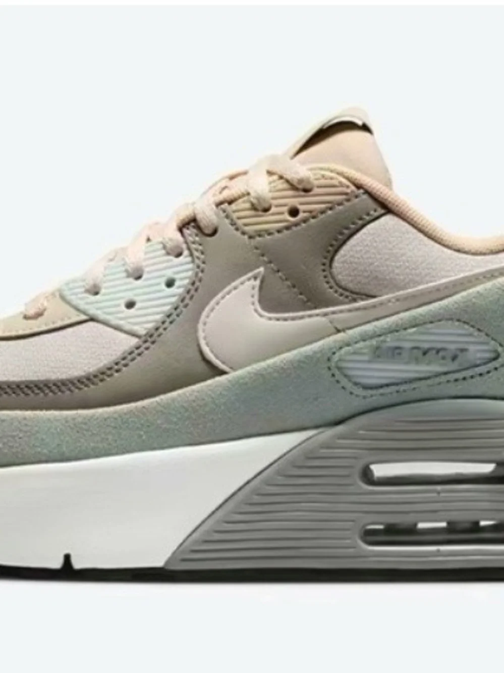 Nike Women’s Platform Sneakers in Beige, Cream, and Pale Green